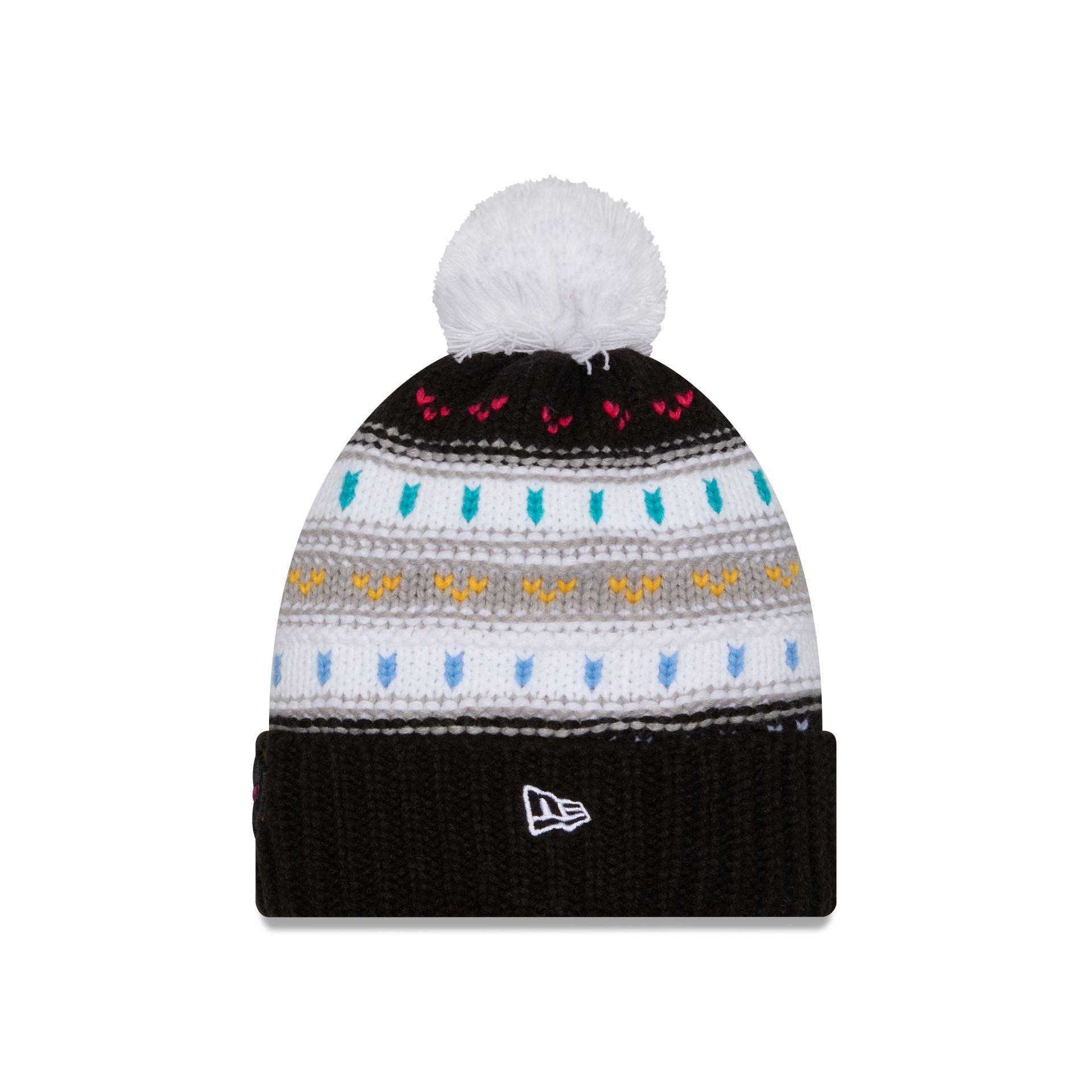 Buffalo Bills 2025 Crucial Catch Women's Pom Knit Hat Female Product Image