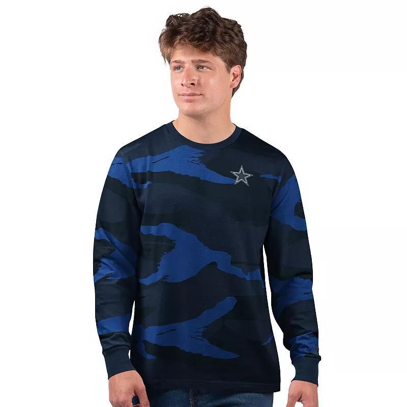 Men's Starter Navy Chicago Bears Thursday Night Gridiron Long Sleeve T-Shirt, Size: 5XL, Blue Product Image