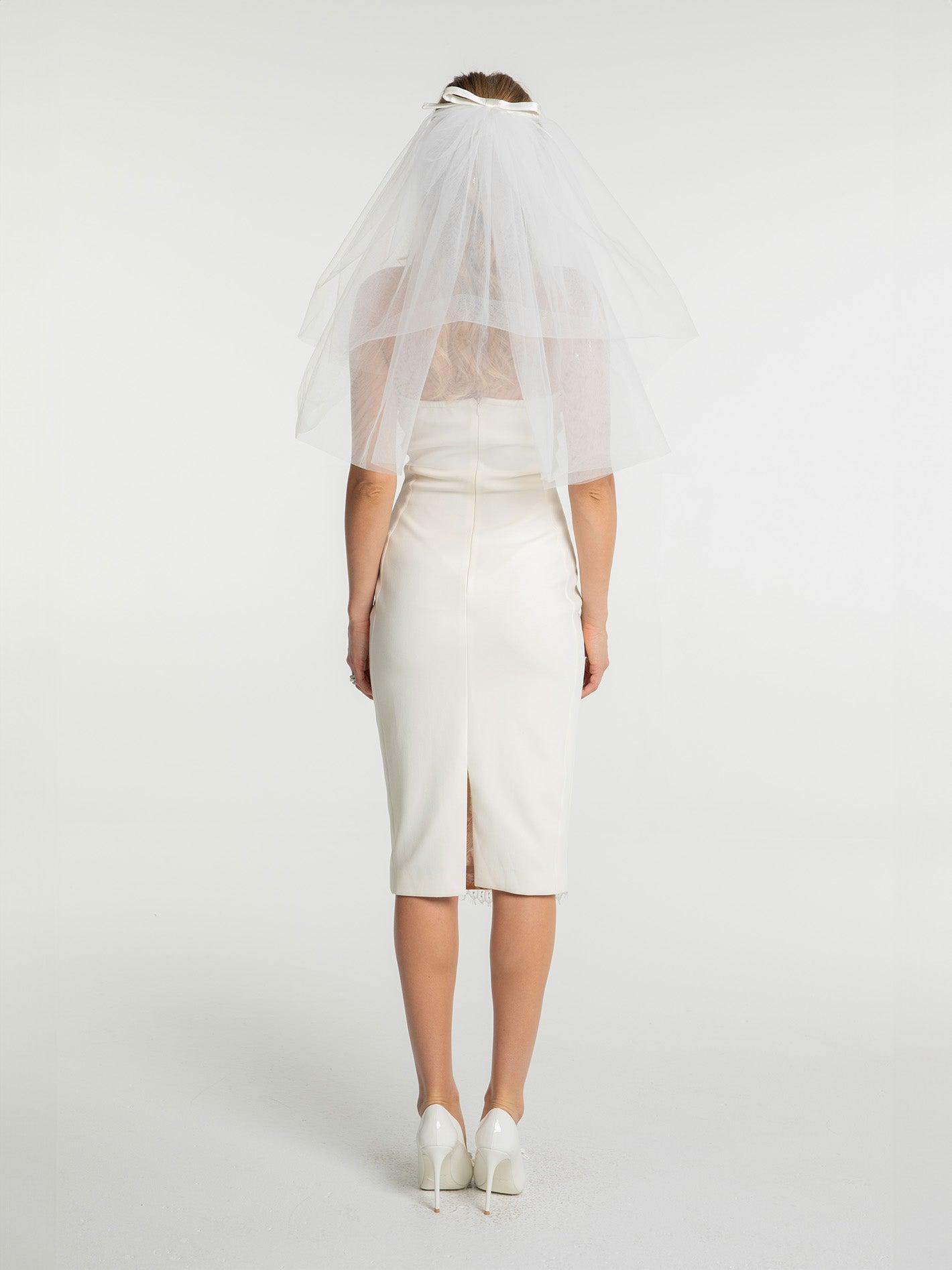 Elsa Lace Dress (White) Product Image
