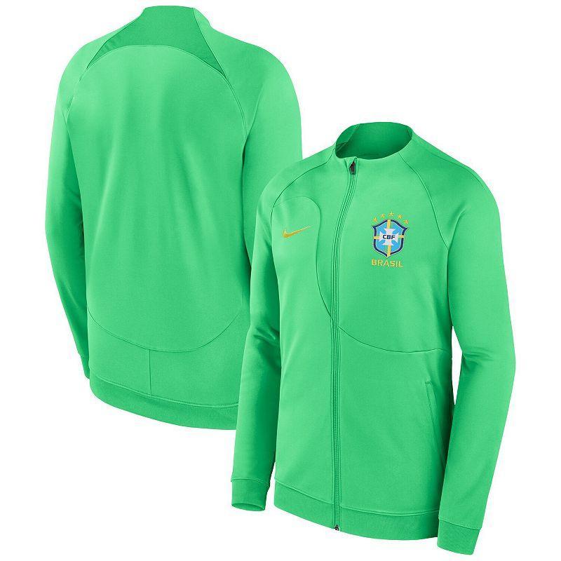 Men's Nike Green Brazil National Team Academy Pro Anthem Performance Full-Zip Jacket, Size: XL, Soc Green Product Image