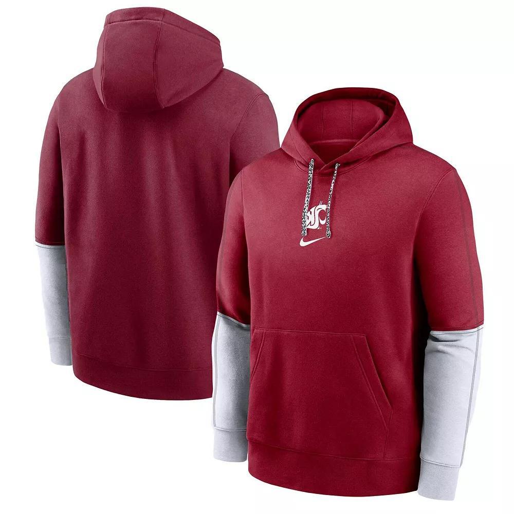 Men's Nike Purple Kansas State Wildcats 2024 Sideline Club Fleece Pullover Hoodie, Size: Medium Product Image