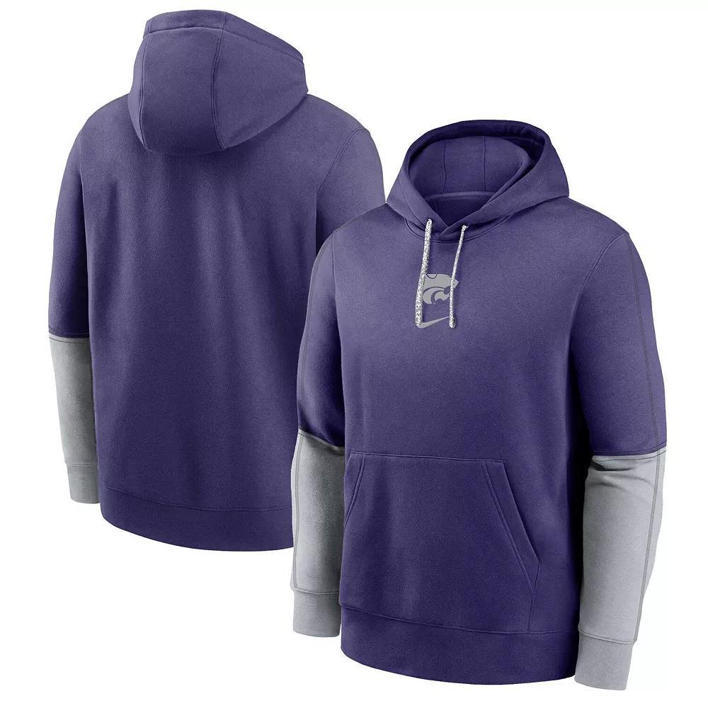 Men's Nike Purple Kansas State Wildcats 2024 Sideline Club Fleece Pullover Hoodie, Size: Medium Product Image