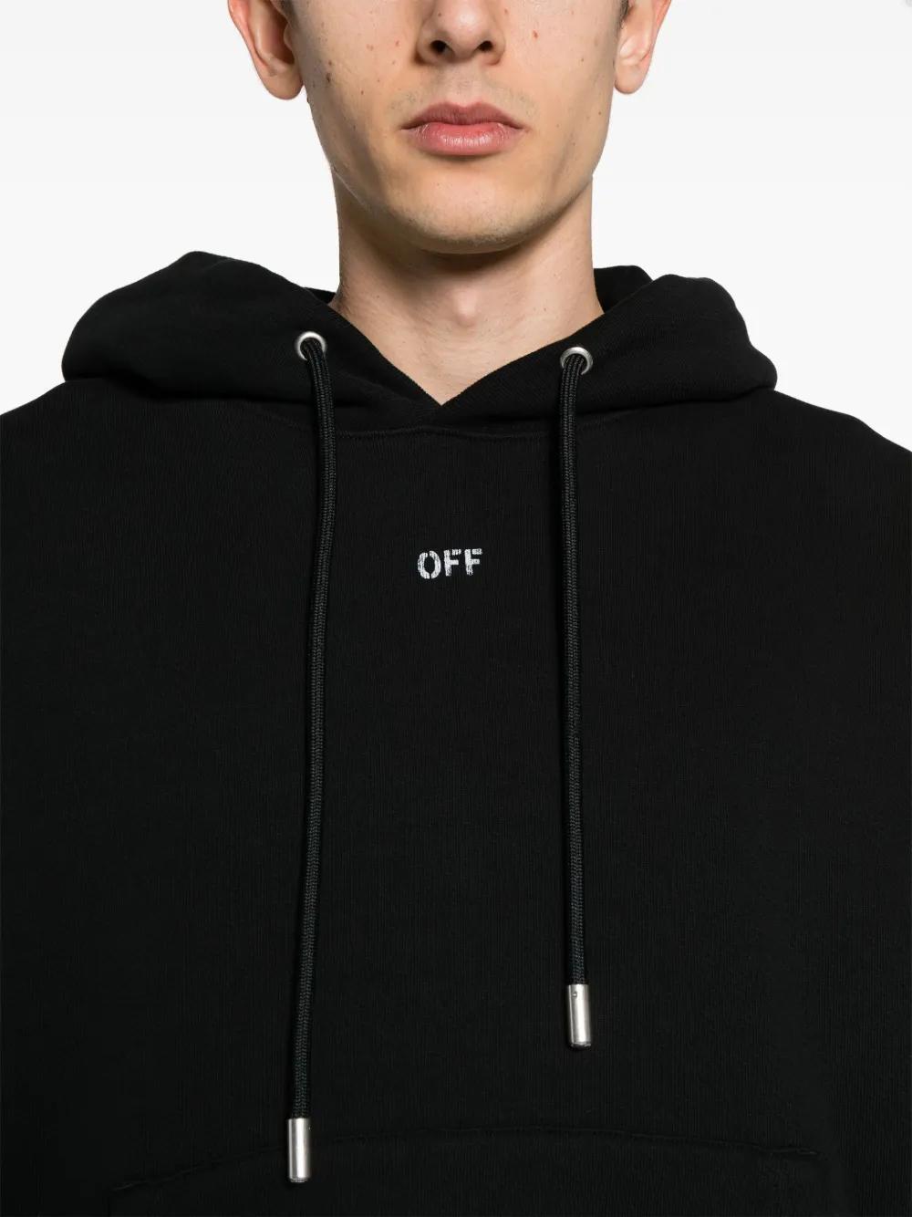 logo-print cotton hoodie Product Image