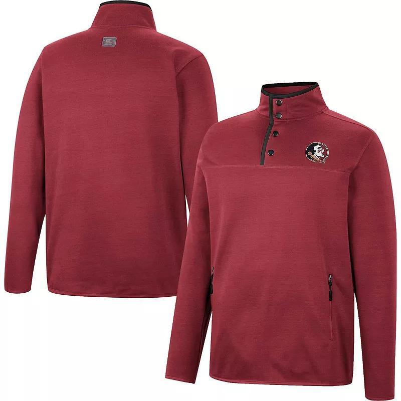 Men's Colosseum Garnet Florida State Seminoles Rebound Quarter-Snap Jacket, Size: Large, Red Product Image