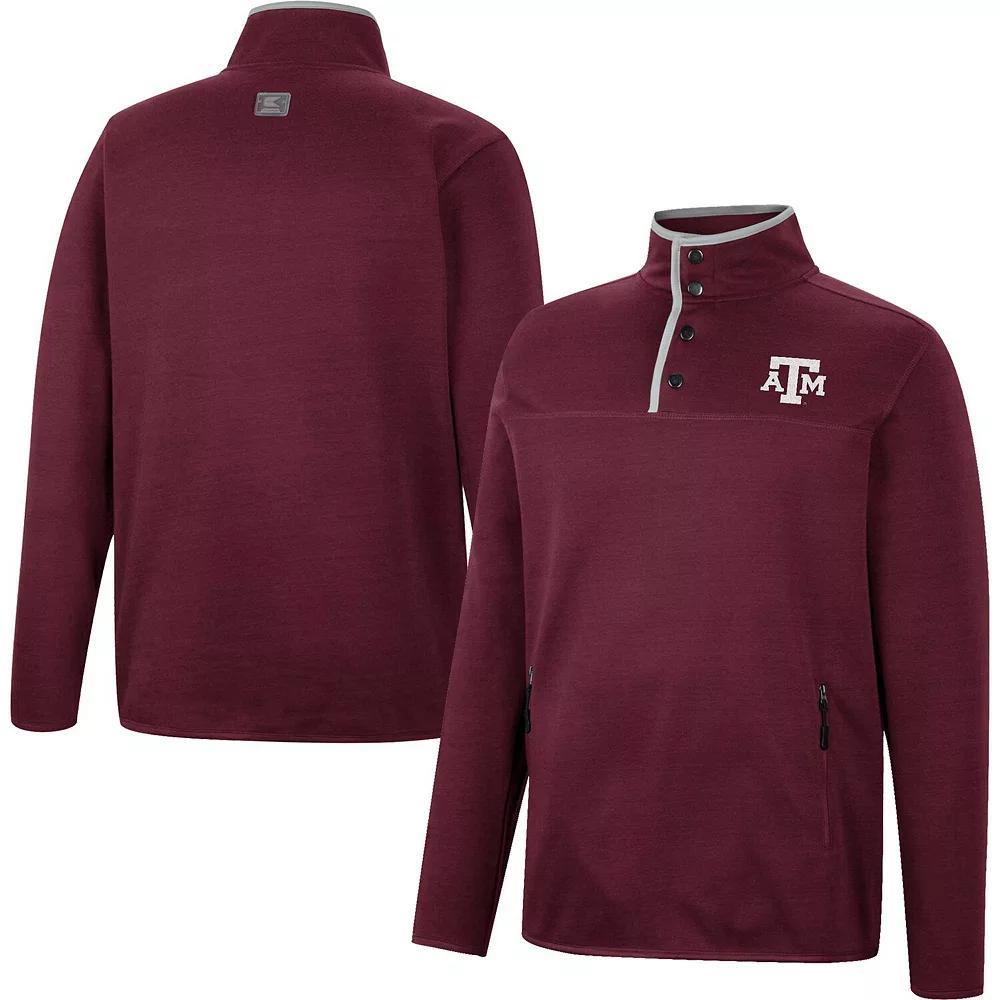 Men's Colosseum Maroon Texas A&M Aggies Rebound Quarter-Snap Jacket, Size: Medium, Red Product Image