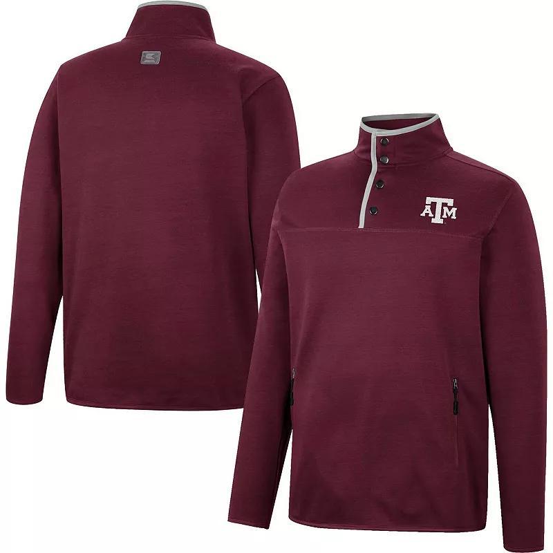 Men's Colosseum Maroon Texas A&M Aggies Rebound Quarter-Snap Jacket, Size: Medium, Red Product Image