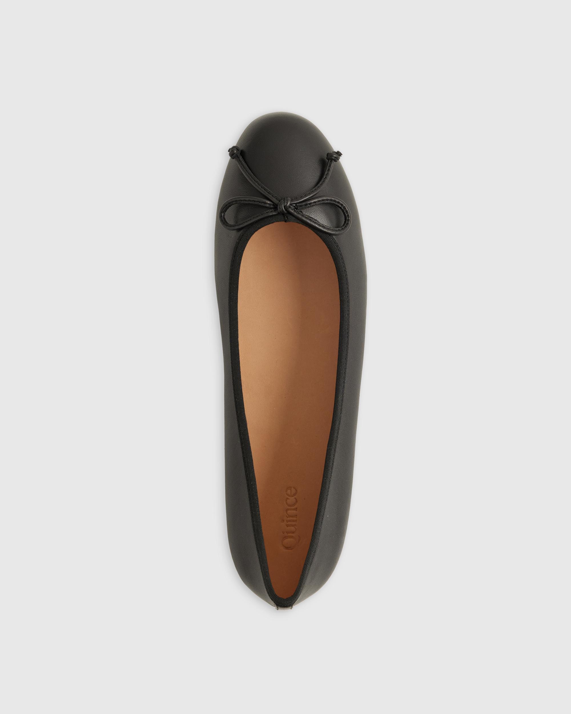 Quince | Women's Italian Leather Bow Ballet Flat Product Image