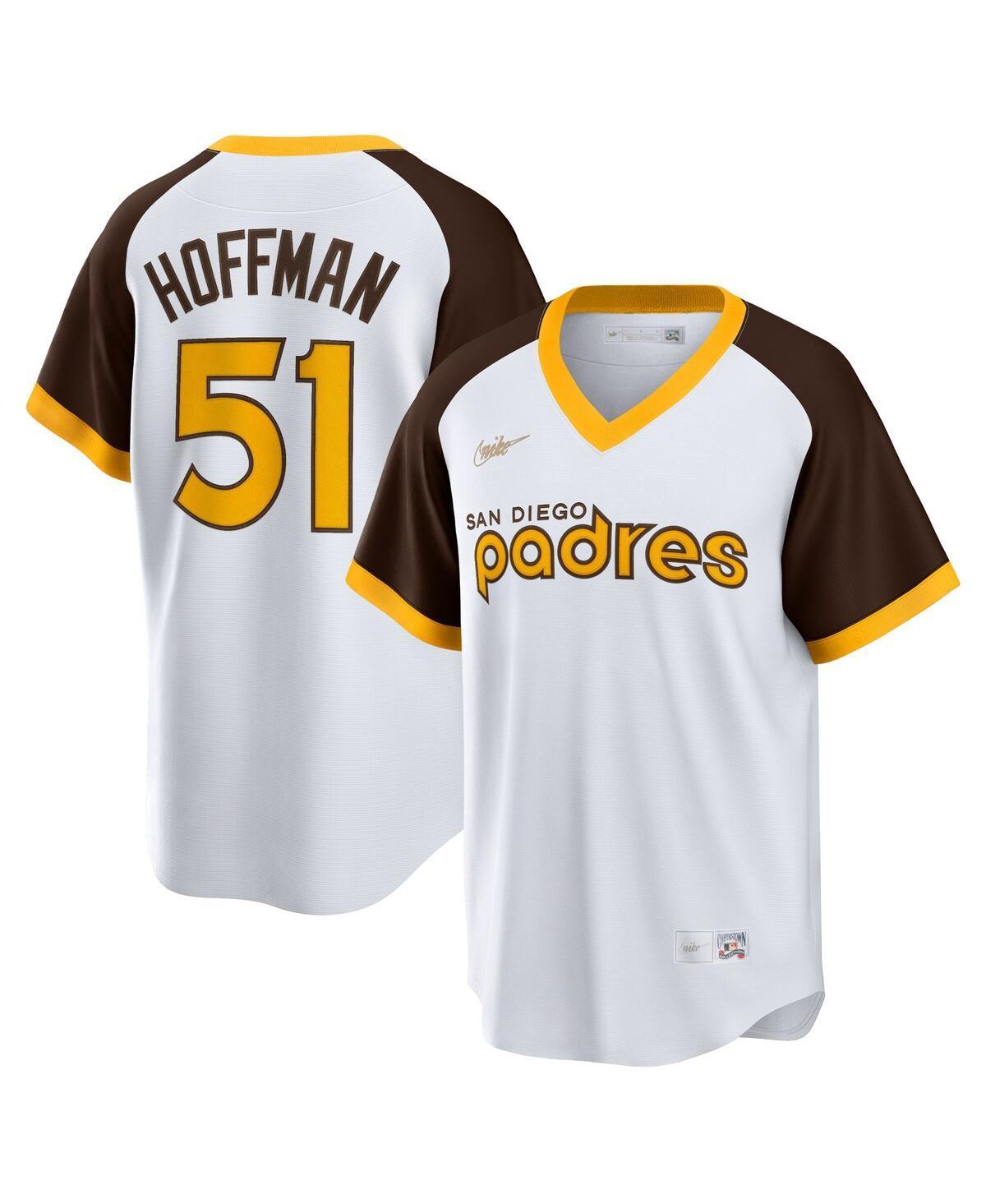Men's Nike Trevor Hoffman White San Diego Padres Home Cooperstown Collection Player Jersey, Size: Small Product Image