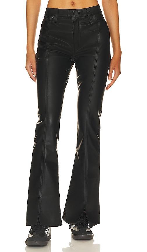 Womens Barbara Vegan Leather Boot-Cut Jeans Product Image