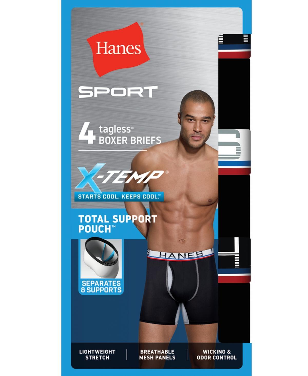 Hanes Ultimate Mens Performance Boxer Brief Underwear, X-Temp, Assorted 4-Pack 2XL Product Image
