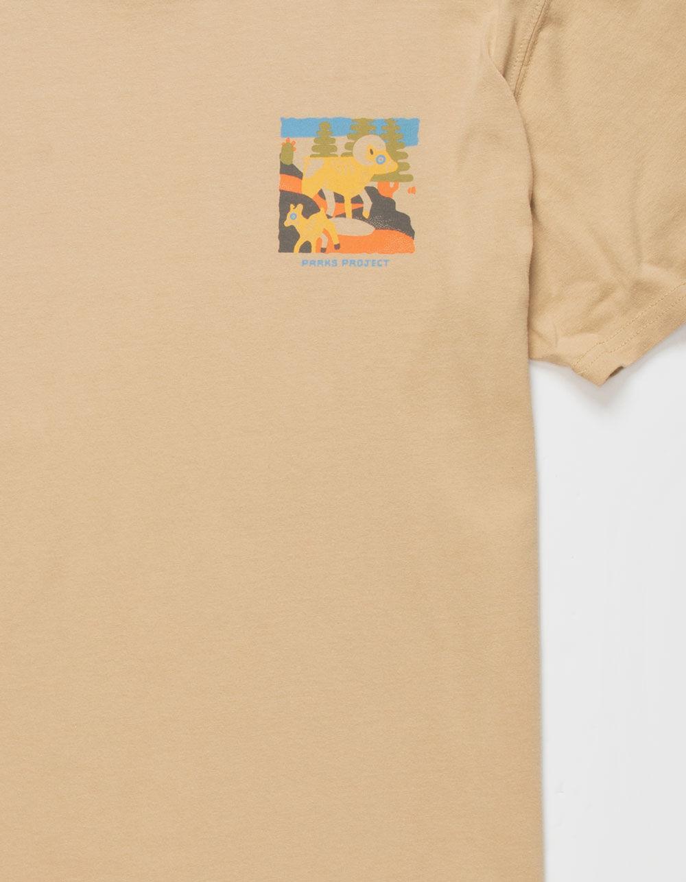 PARKS PROJECT Grand Canyon Mens Tee - PALE YELLOW Product Image