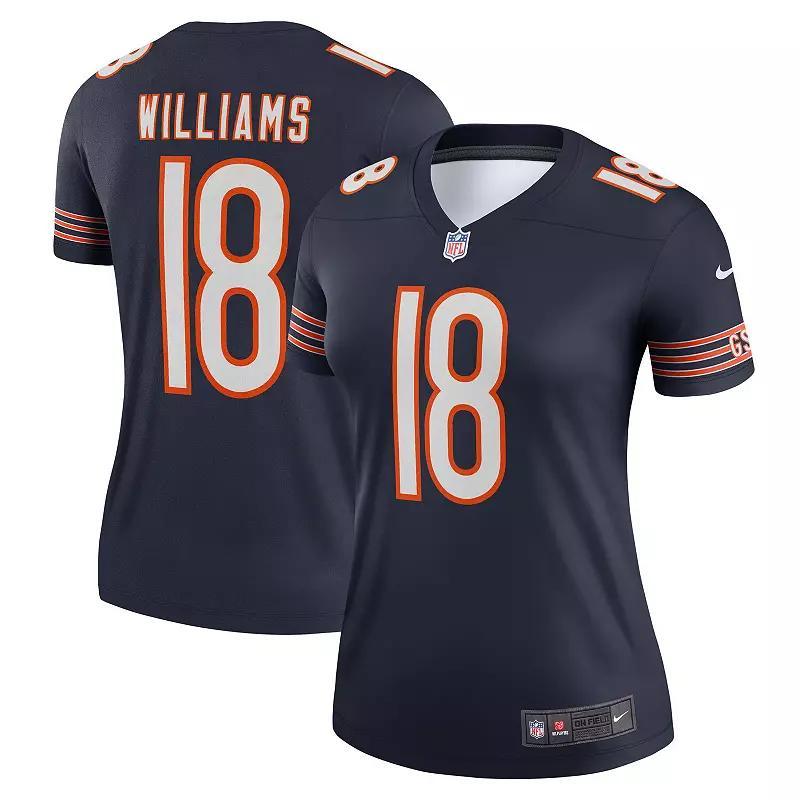 Women's Nike Caleb Williams  Navy Chicago Bears Legend Player Performance Top, Size: XL, Blue Product Image