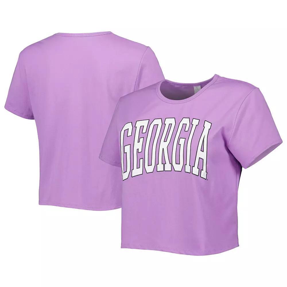 Women's ZooZatz Purple Georgia Bulldogs Core Fashion Cropped T-Shirt, Size: Small Product Image