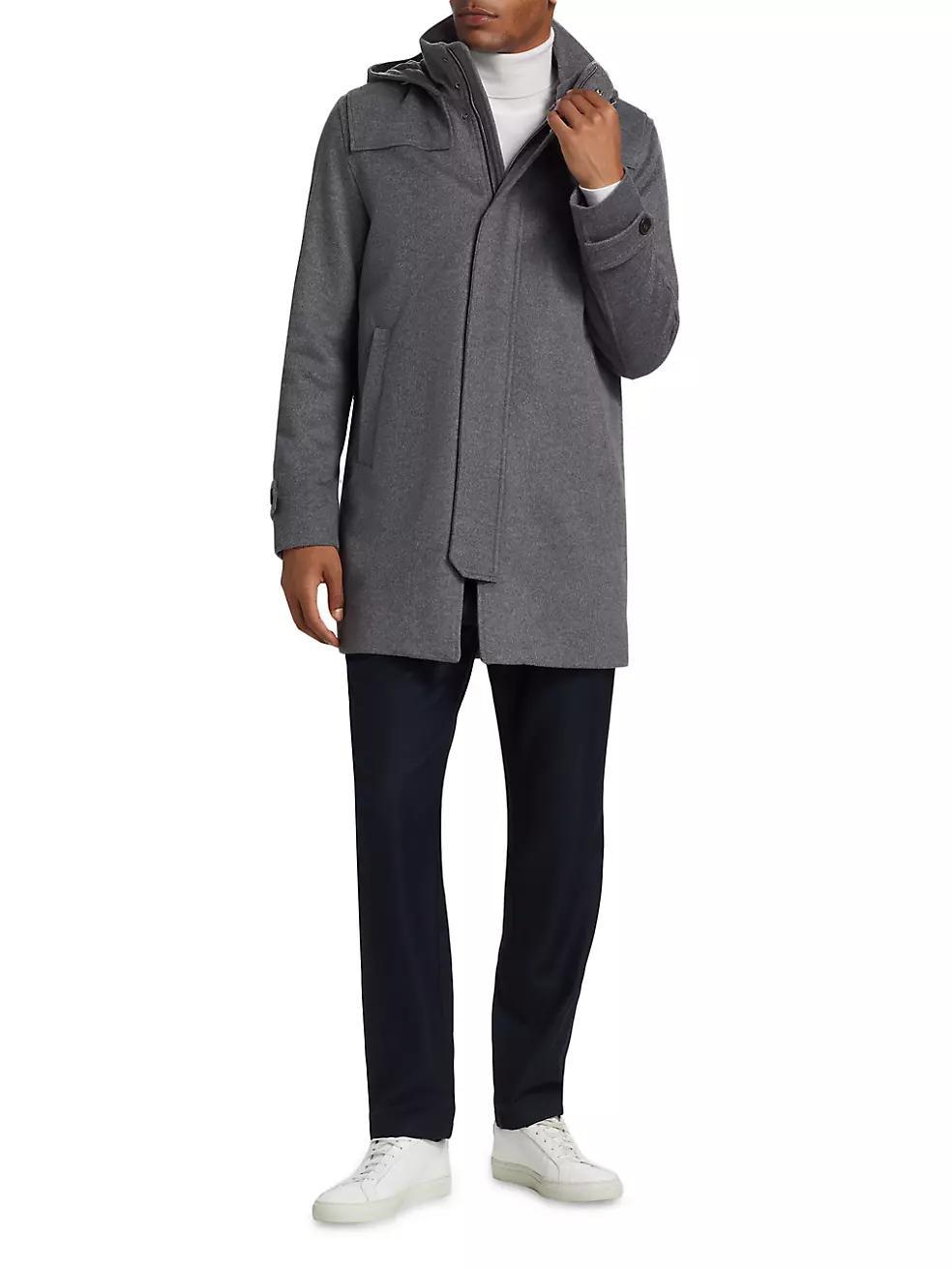Virgin Wool-Cashmere Hooded Parka Product Image