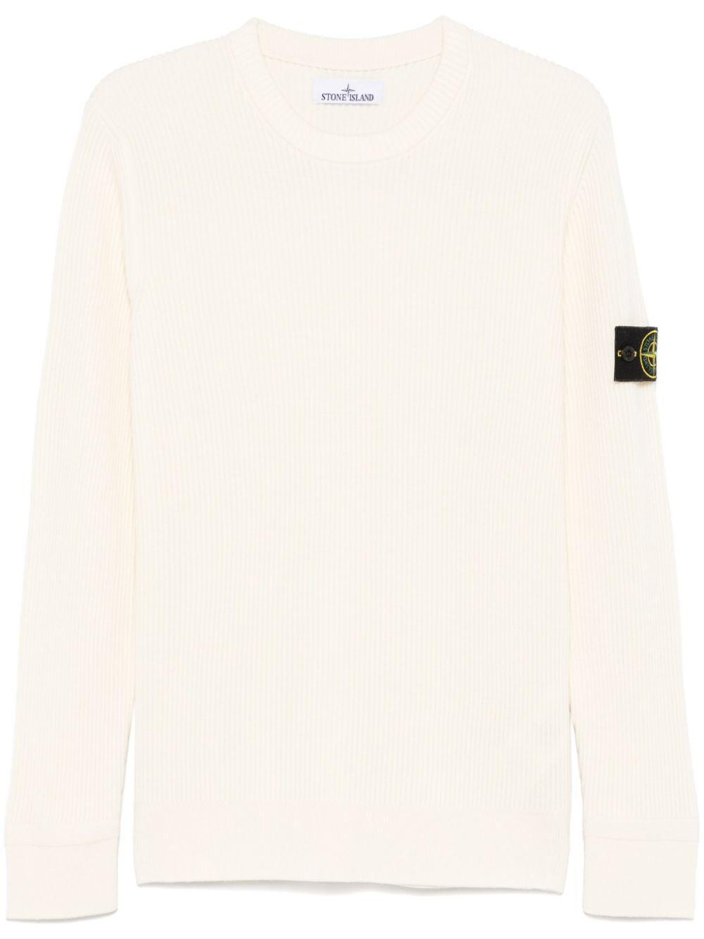 STONE ISLAND Sweater In Beige Product Image