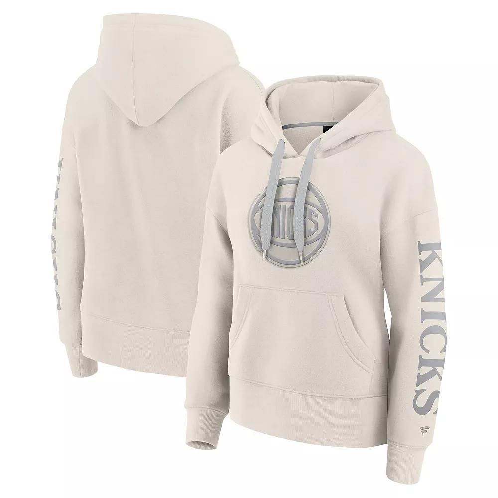 Women's Fanatics Cream New York Knicks Elements Next Pullover Hoodie, Size: Large, Beige Product Image
