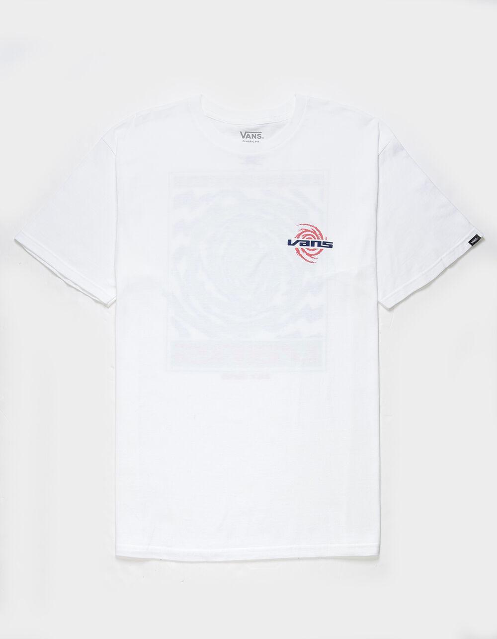 VANS Wormhole Warped Mens Tee - WHITE Product Image