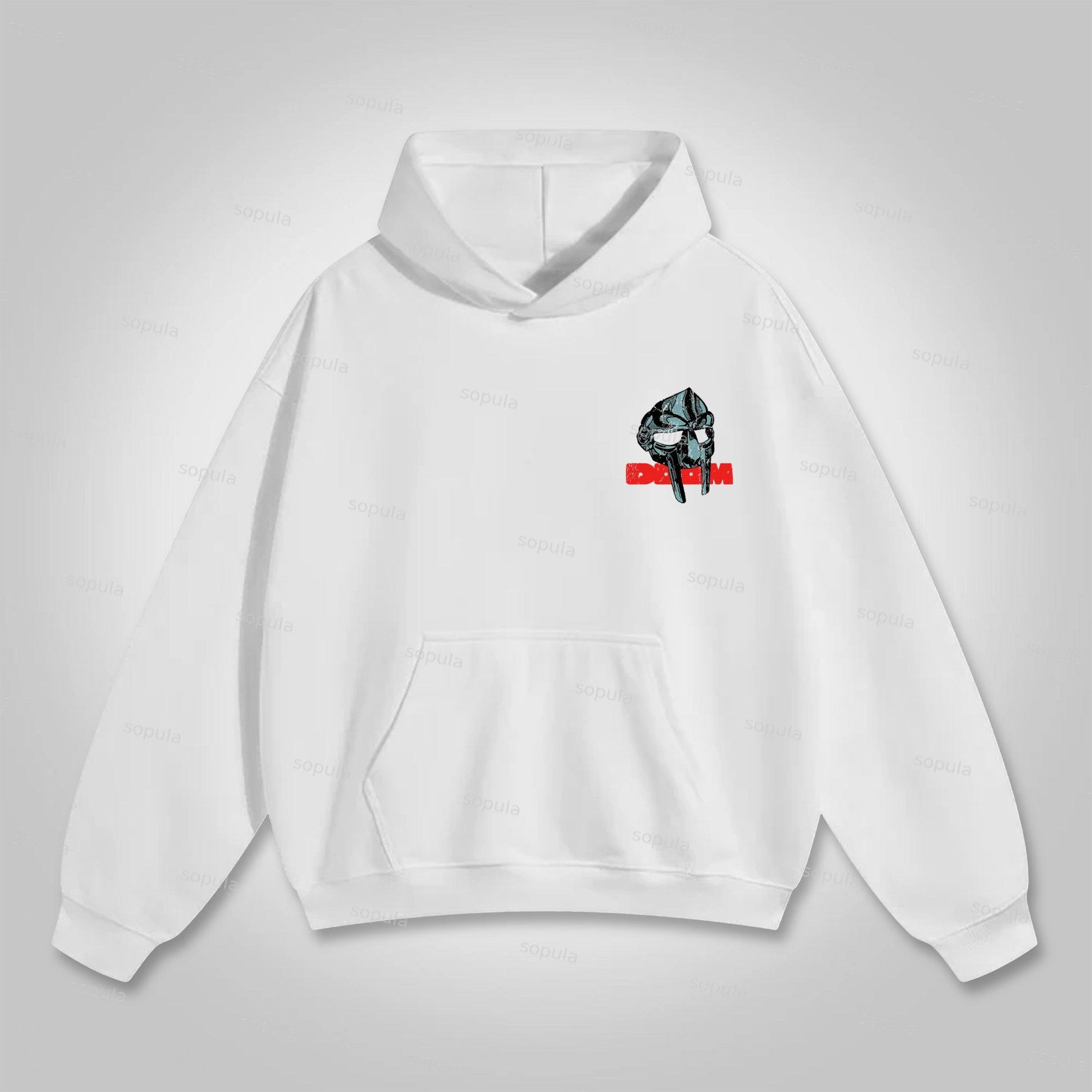 Sopula Vintage The Illest Villain Mf Doom Graphic Pocket Hoodie Product Image