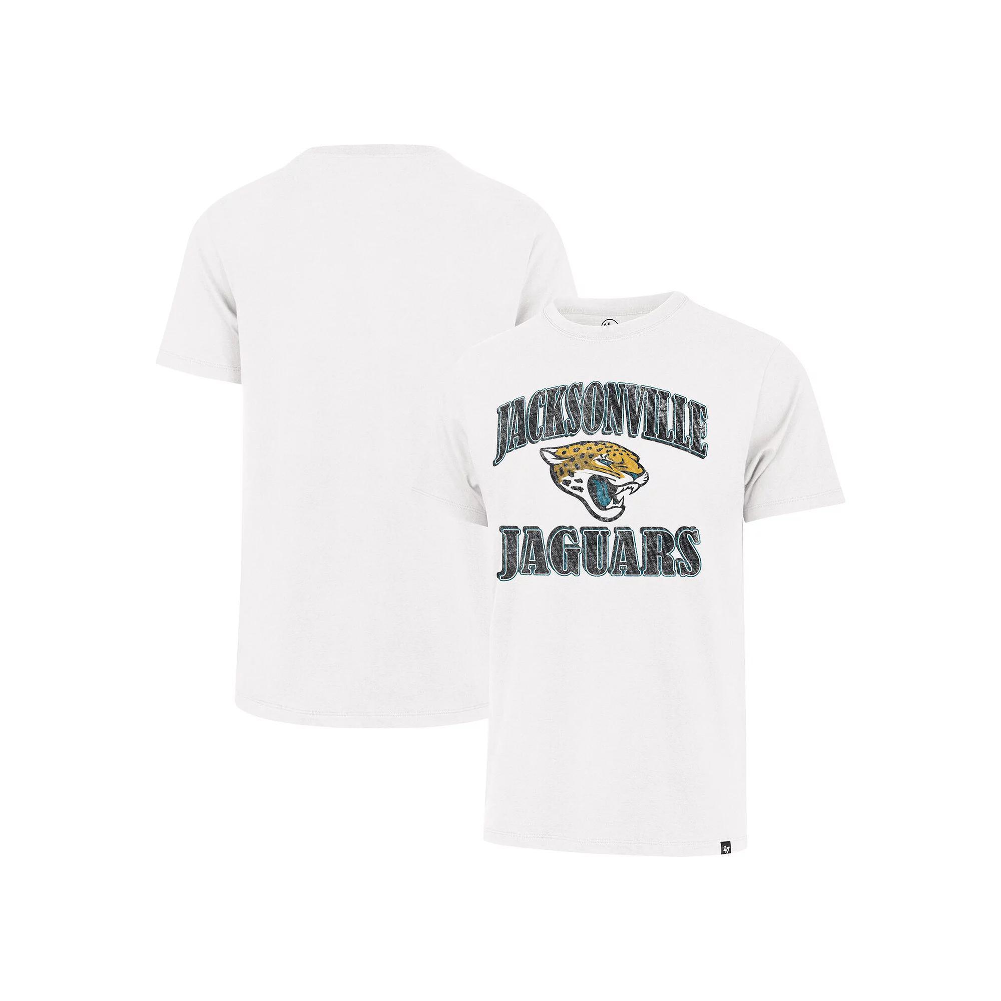 Men's '47 White Jacksonville Jaguars Overrun Franklin T-Shirt, Size: XL Product Image