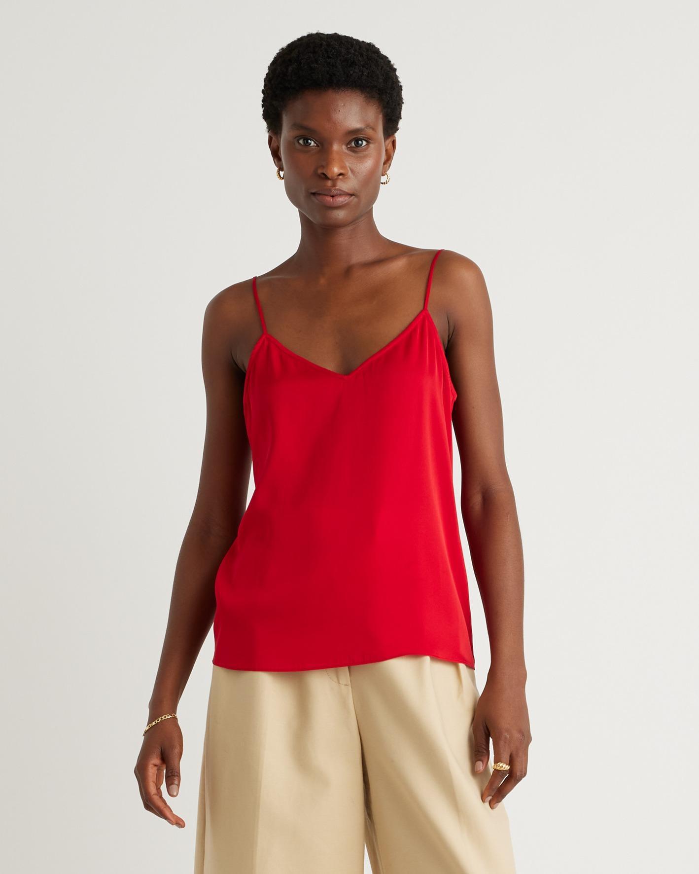 Quince | Women's Washable Stretch Silk V-Neck Cami Size XS Product Image