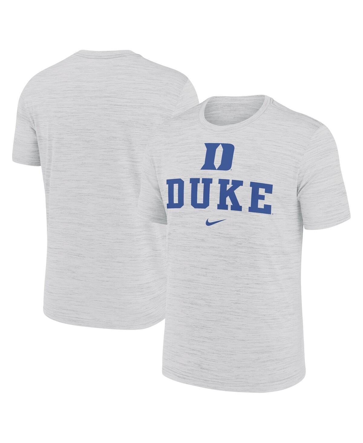Men's Nike White Duke Blue Devils Primetime Velocity T-Shirt, Size: XL Product Image