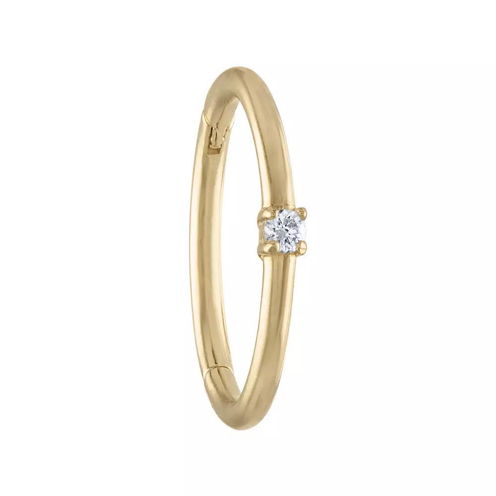 Amella Jewels 14k Gold Diamond Cartilage Earring, Women's Product Image