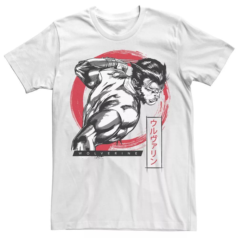 Men's Marvel X-Men Wolverine Kanji Portrait Graphic Tee, Size: Large, White Product Image