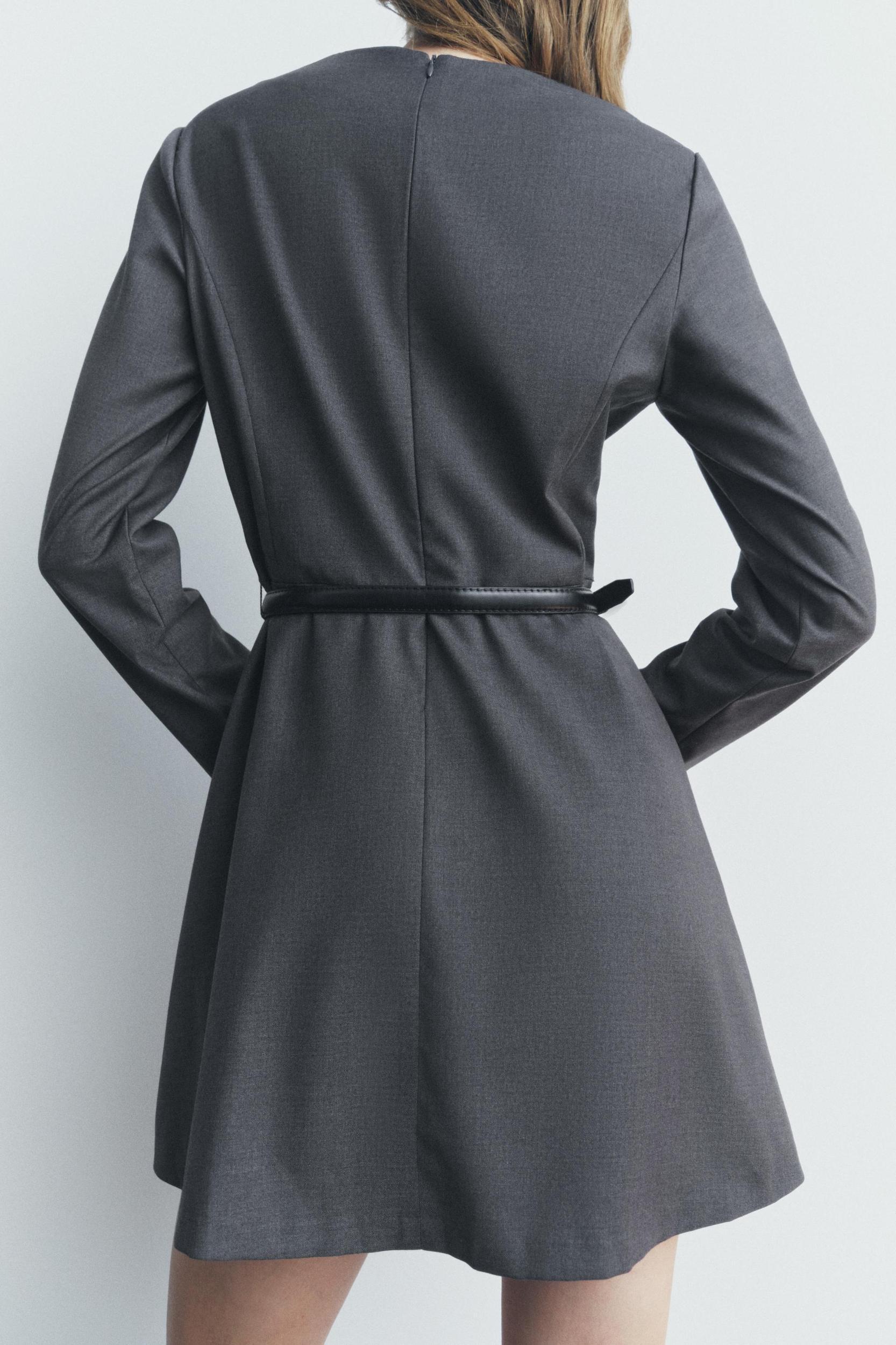 BELTED SHORT DRESS ZW COLLECTION Product Image