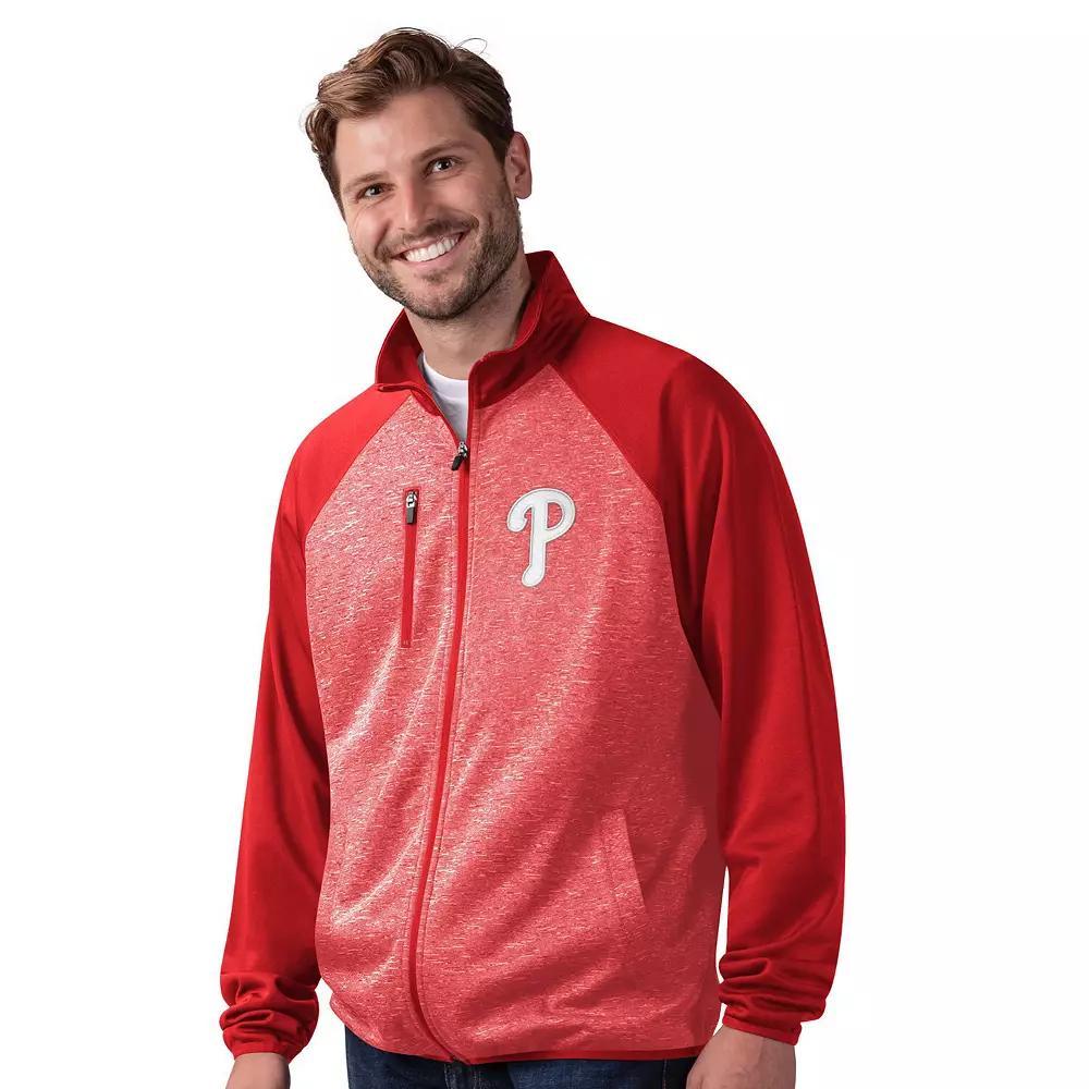 Men's G-III Sports by Carl Banks  Black Pittsburgh Pirates Runners Raglan Full-Zip Track Jacket, Size: 2XL Product Image