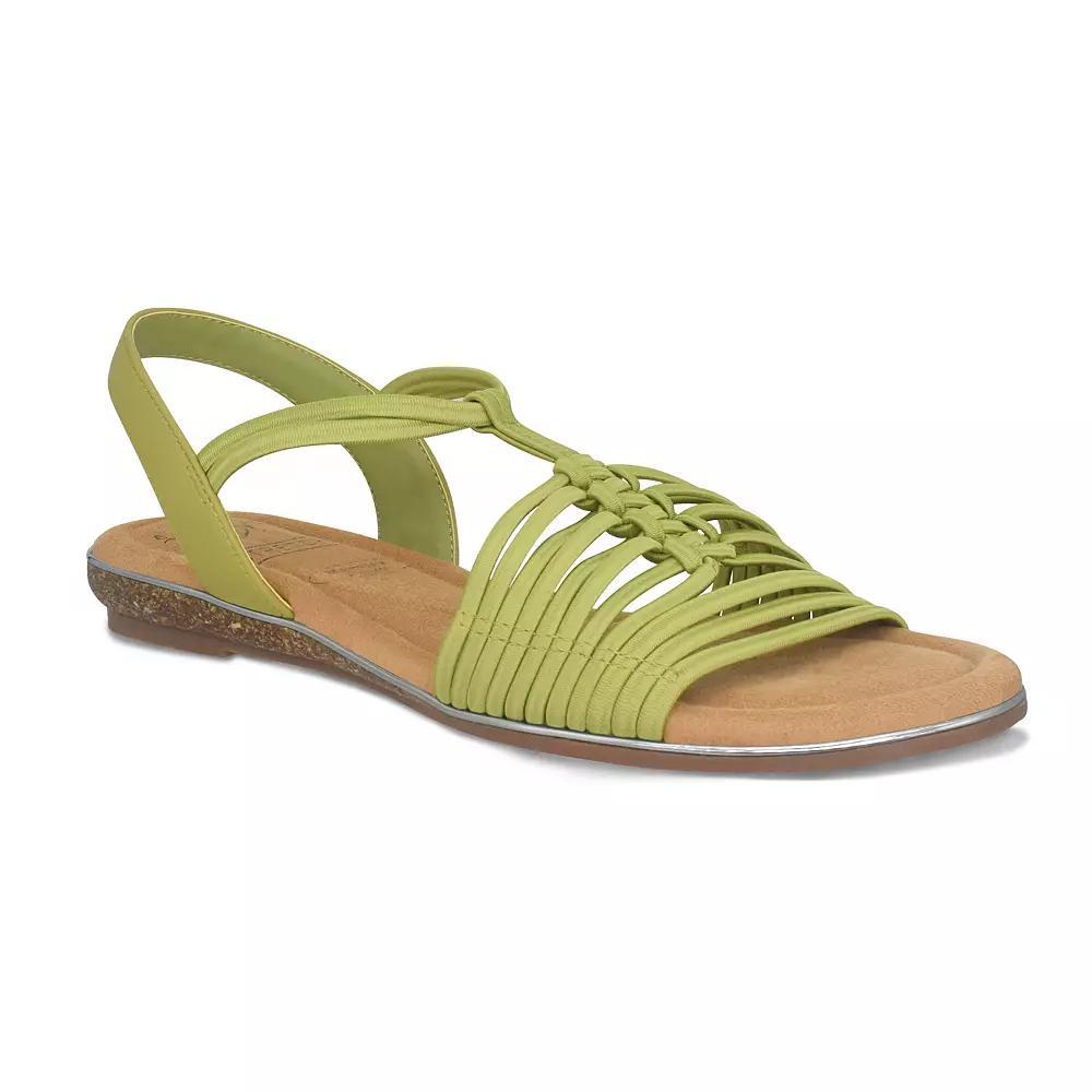 Impo Barella Women's Stretch Elastic Memory Foam Sandals, Size: 8.5 Medium, Green Product Image