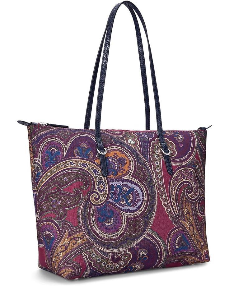 Mini Woven Tote: Narrow Stripe Product Image