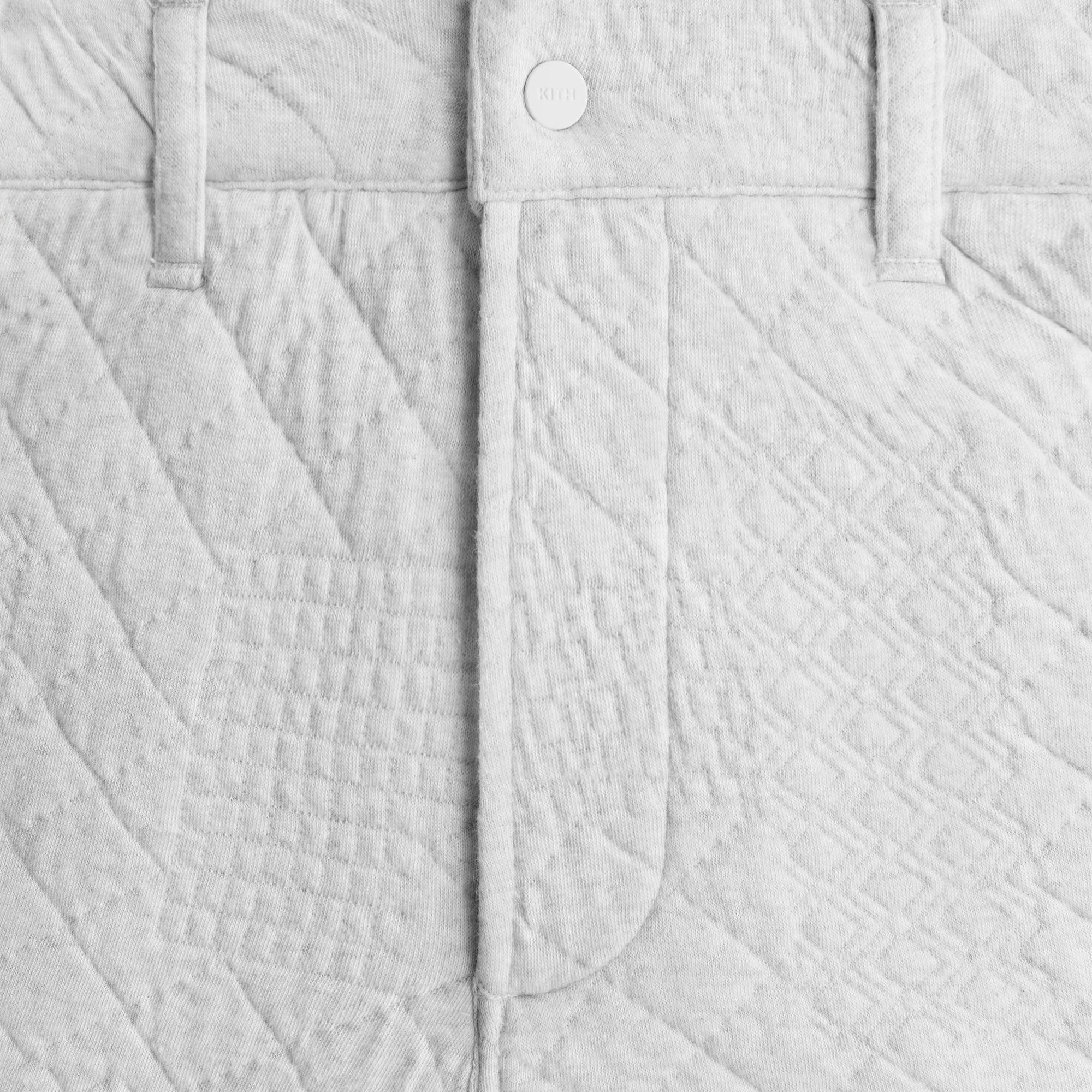 Kith Mixed Stitch Interlock Garrison Pant - Light Heather Grey Male Product Image
