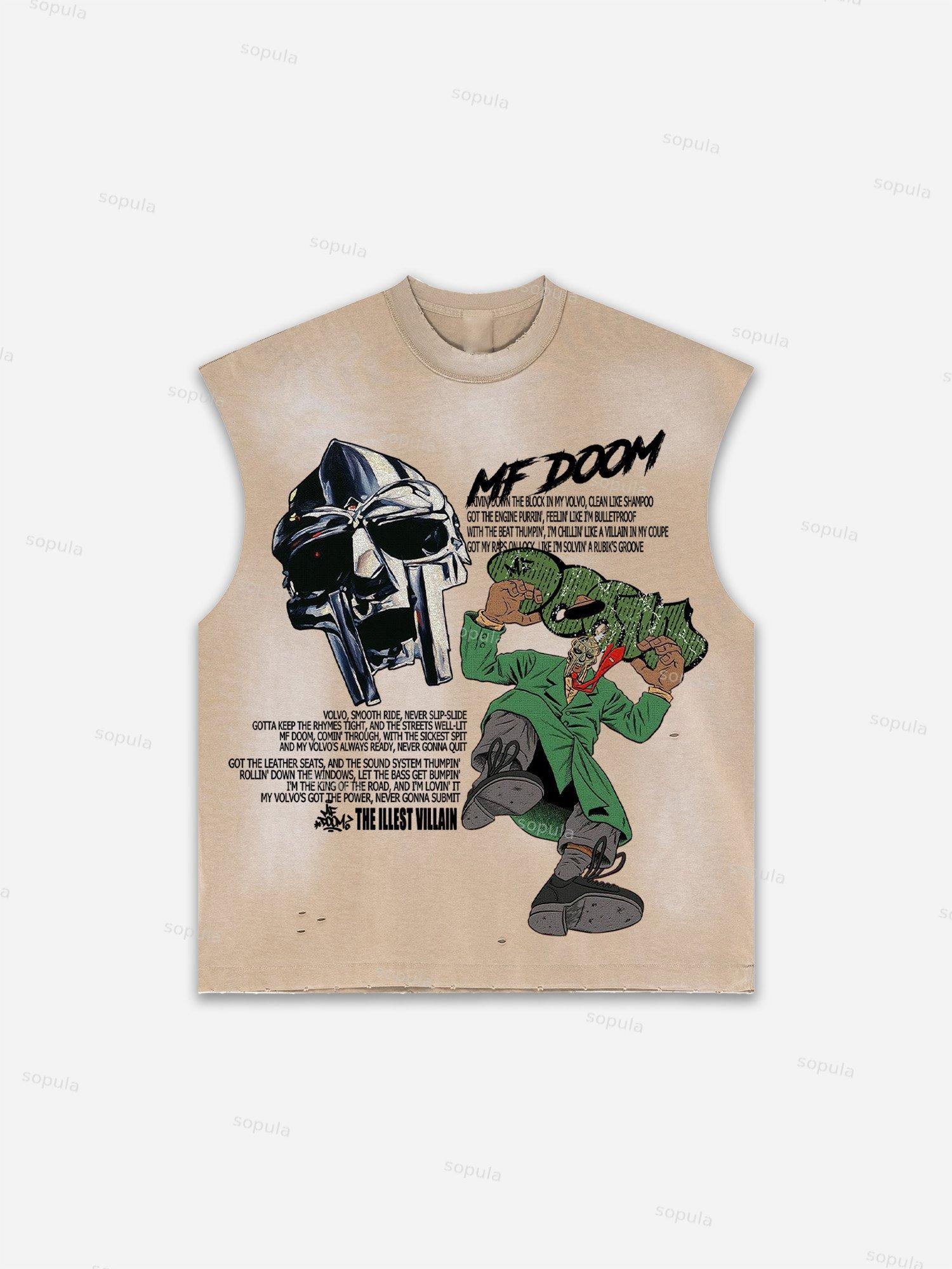 Captivity Live Free Or Die Print Distressed Tank Top Product Image