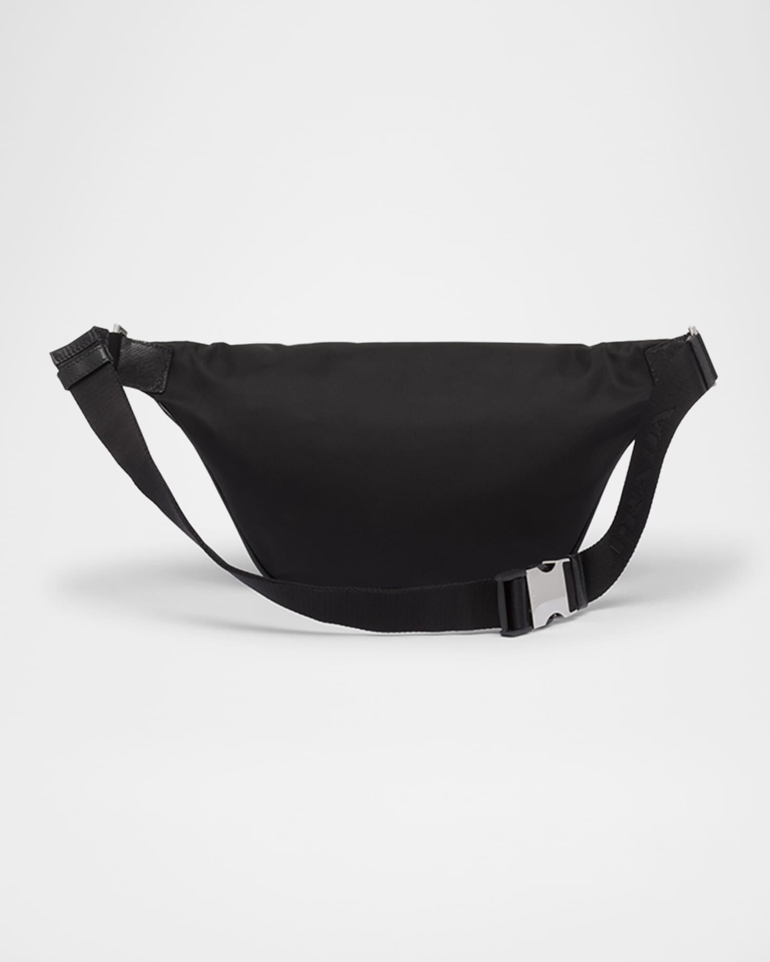 Men's Re-Nylon and Saffiano Leather Belt Bag Product Image