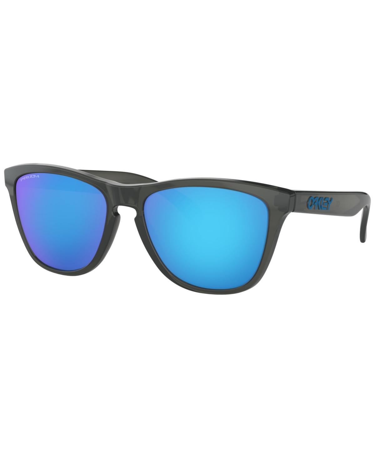 Oakley Unisex OO9013 Frogskins 55mm Square Sunglasses - Polished Clear/Prizm Violet Product Image