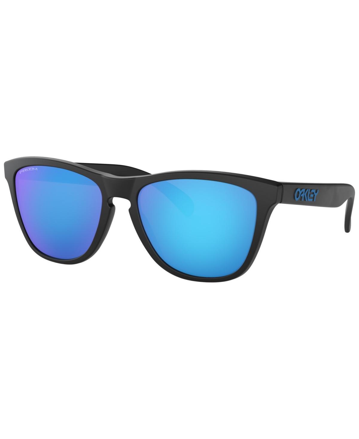 Oakley Unisex OO9013 Frogskins 55mm Square Sunglasses - Polished Clear/Prizm Violet Product Image