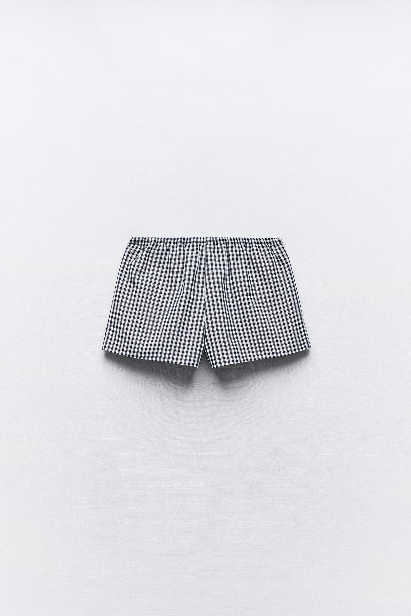 GINGHAM SHORTS WITH BOW Product Image