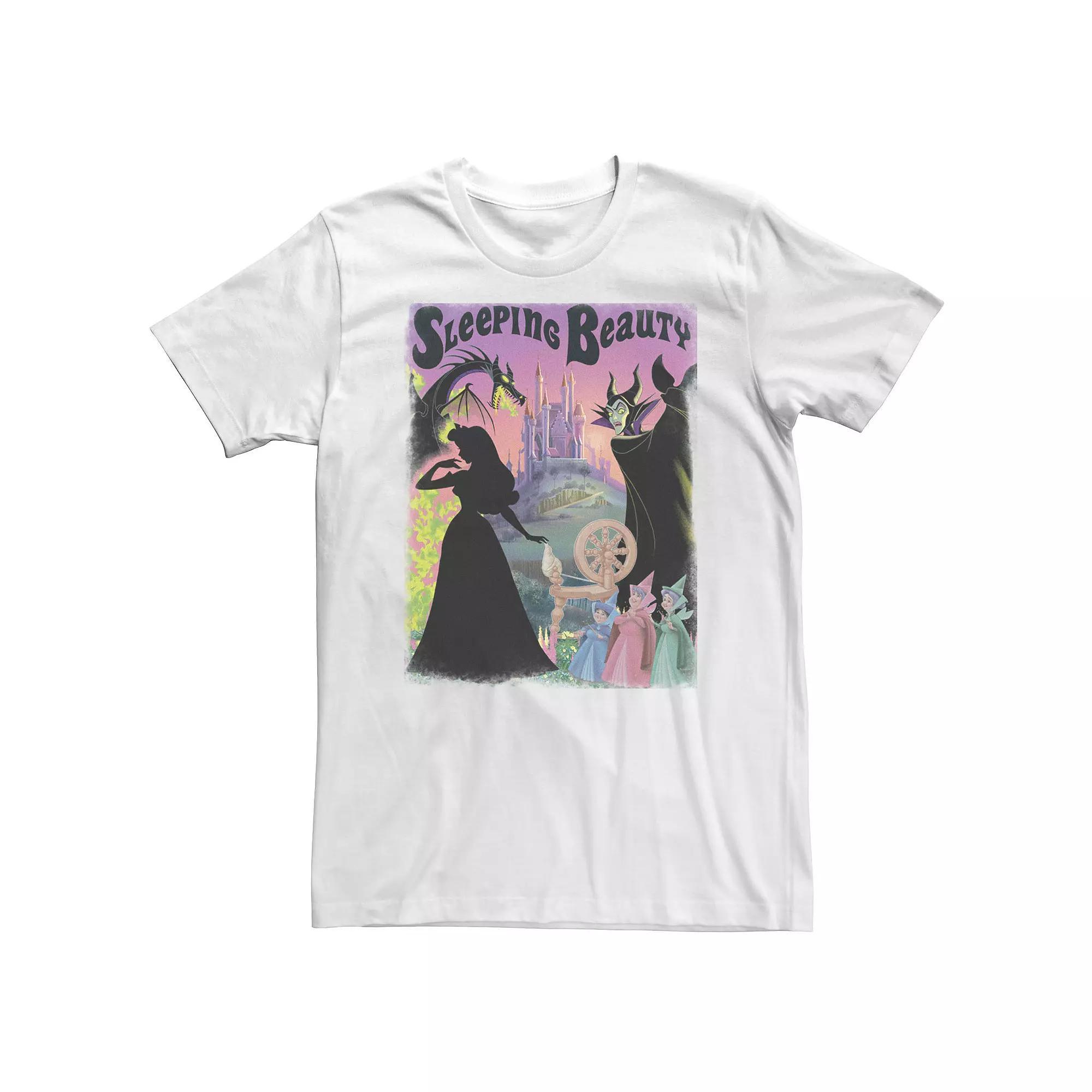 Big & Tall Disney Sleeping Beauty Aurora Maleficent Poster Tee, Men's, Size: Large Tall, Black Product Image