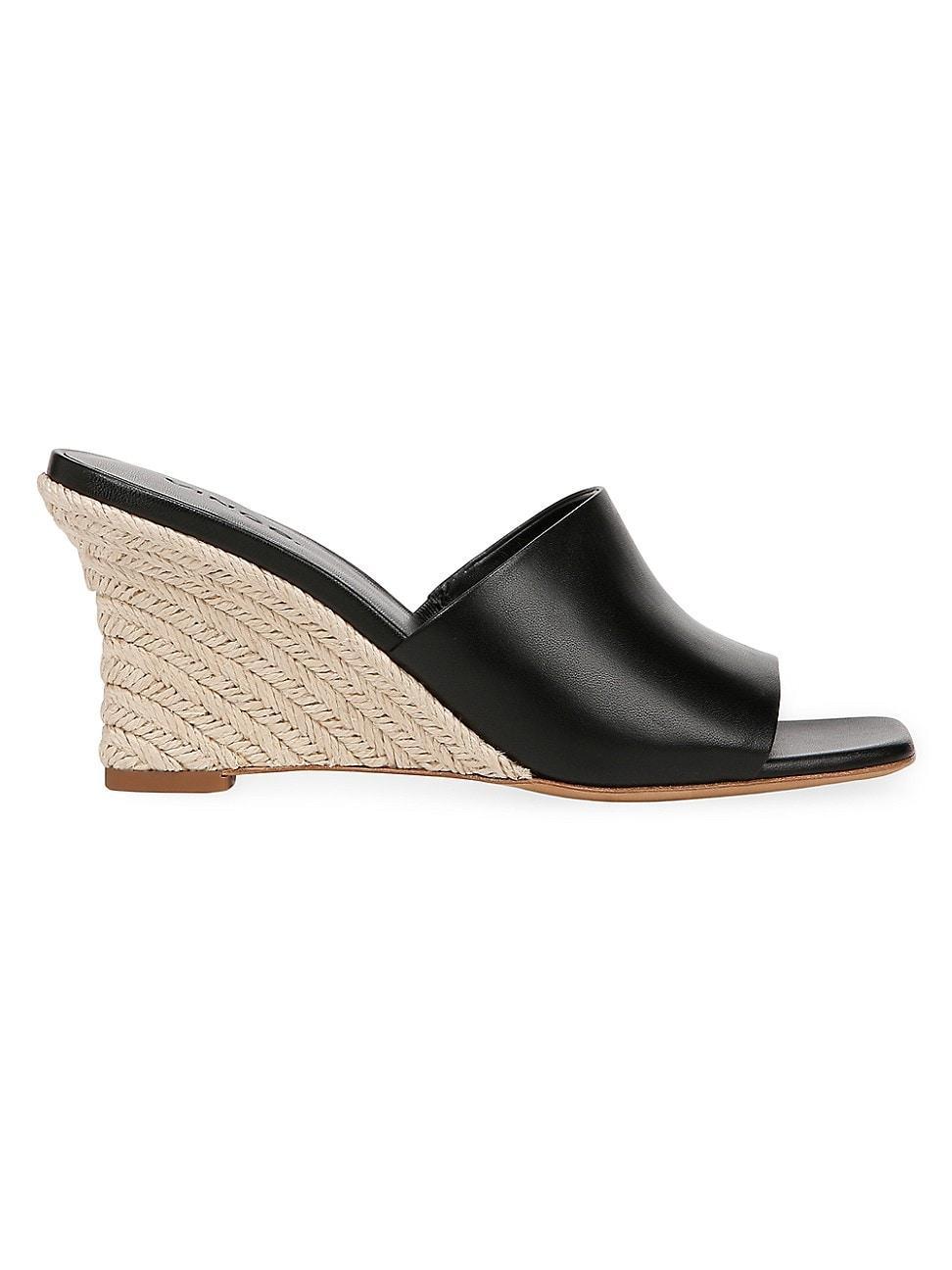 Vince Womens Pia Square Toe Espadrille Wedge Sandals Product Image