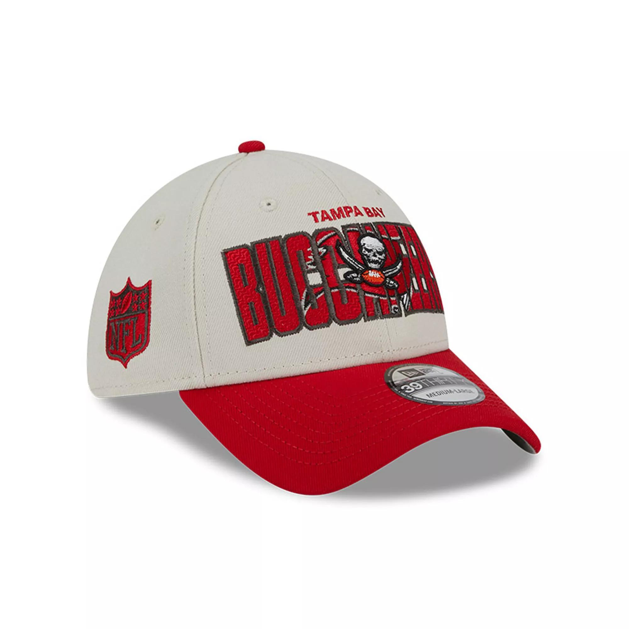 Men's New Era Stone/Red Tampa Bay Buccaneers 2023 NFL Draft 39THIRTY Flex Hat, Size: Medium/Large, Team Product Image