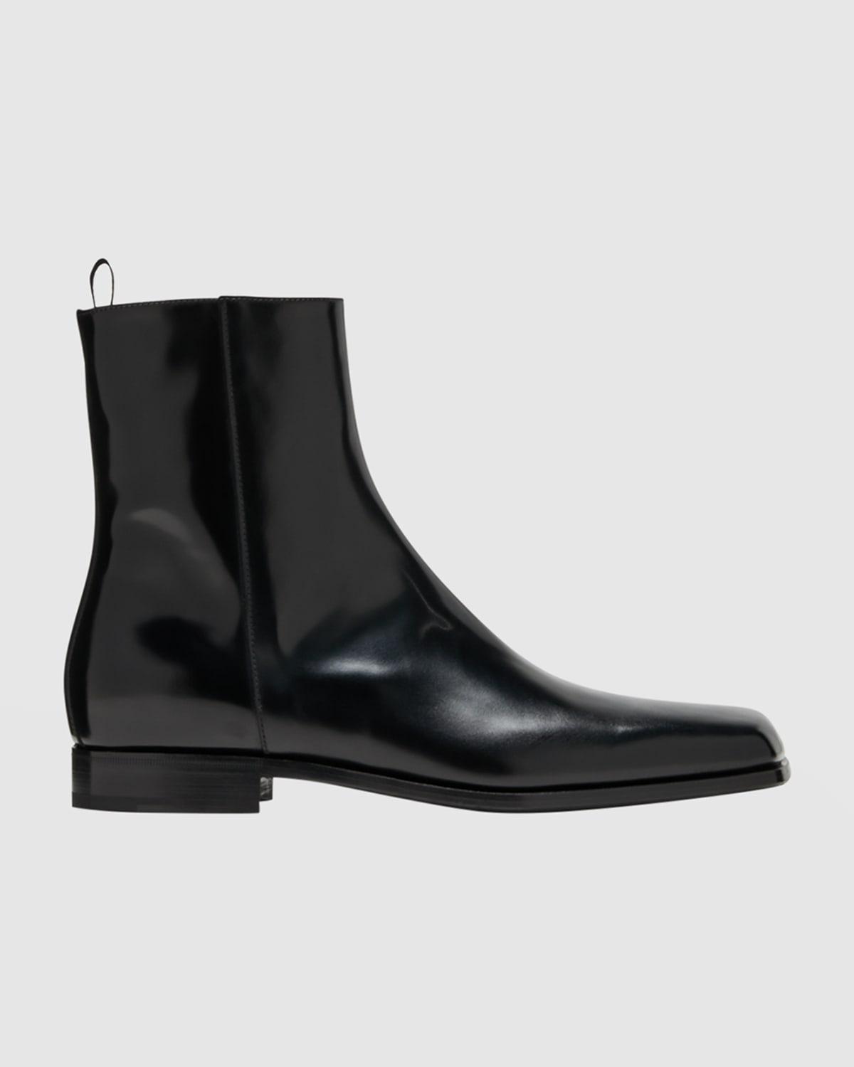 Mens Jokoto Leather Zip Ankle Boots Product Image