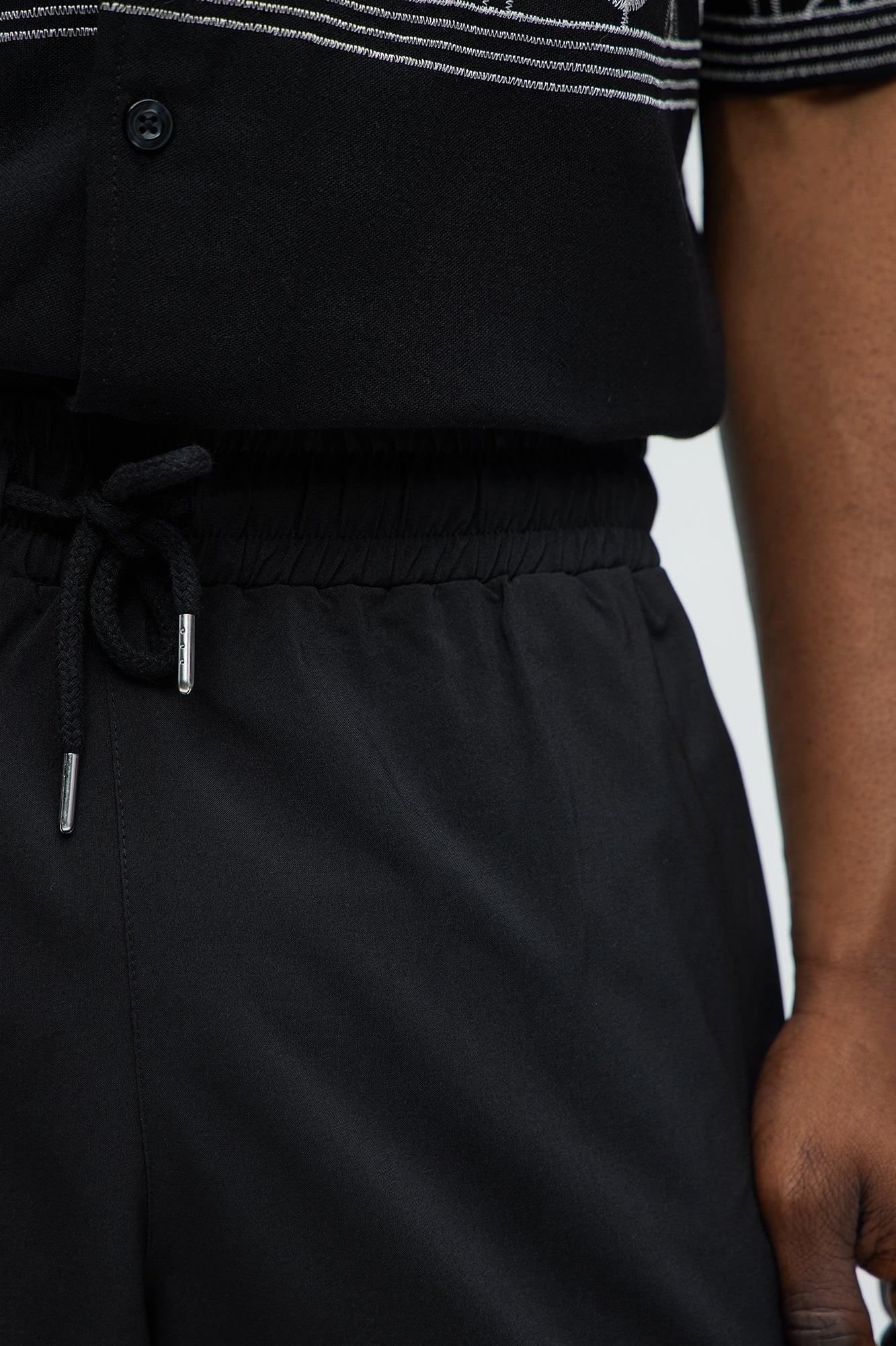 Embroidered Floral Swim Classic Trunk - Black/combo Product Image