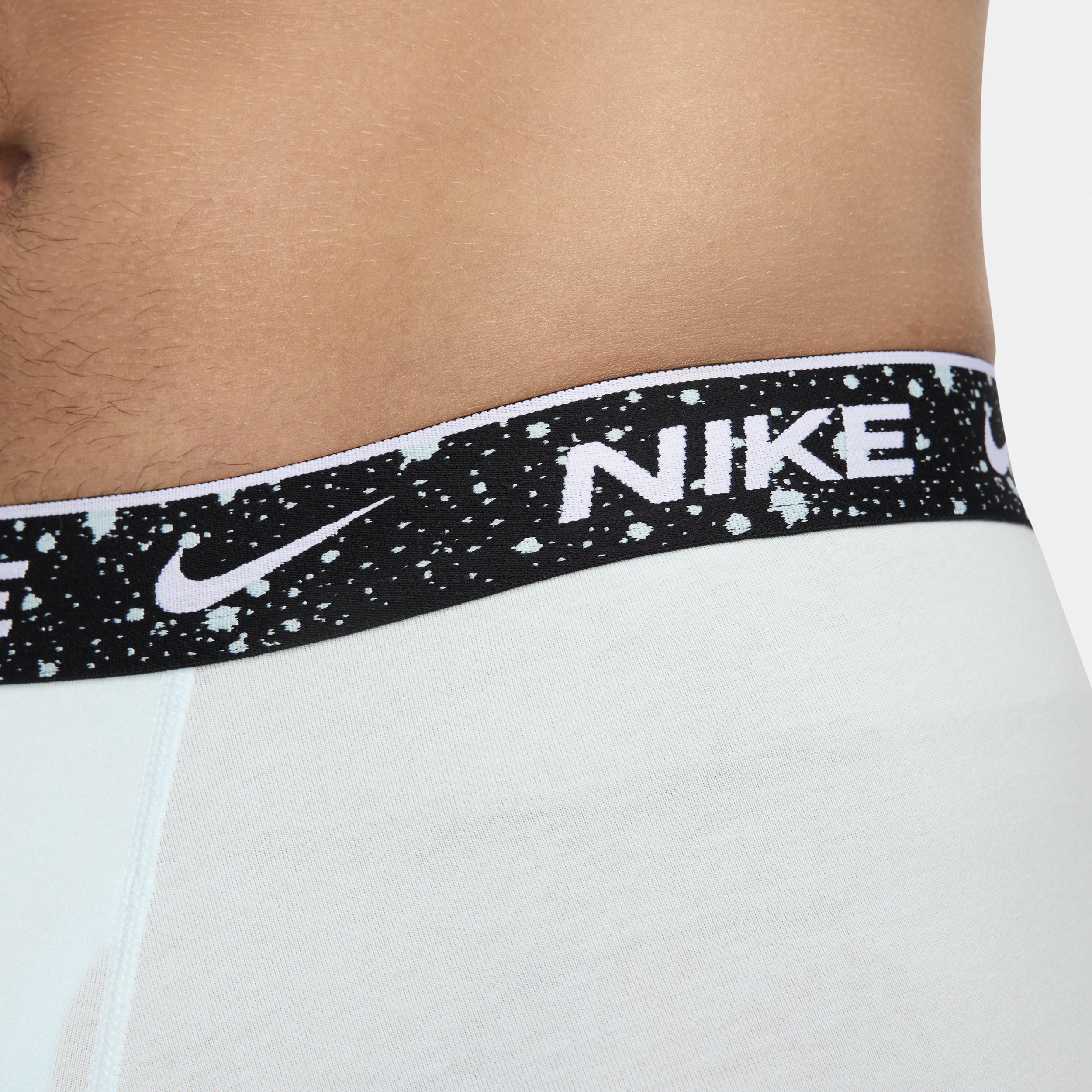 Men's Nike Dri-FIT Essential 3-pack Stretch Boxer Briefs, Size: Large, Black Orange Blue Product Image