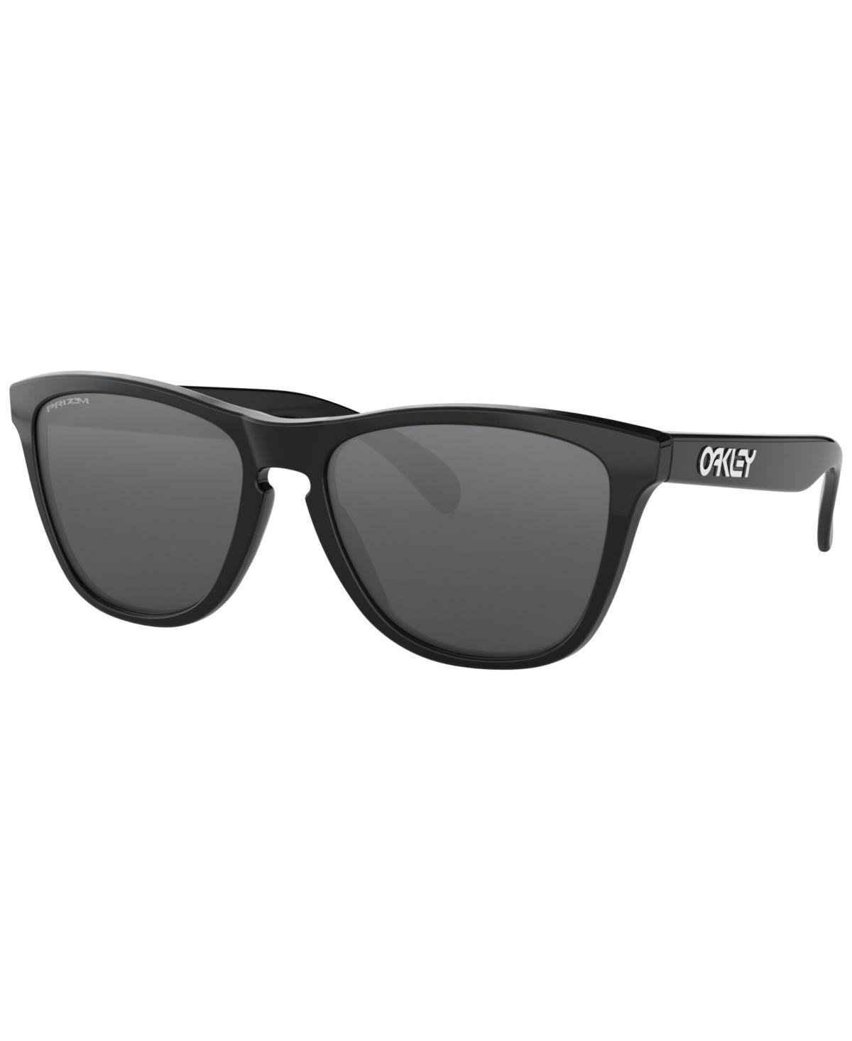 Oakley Unisex OO9013 Frogskins 55mm Square Sunglasses - Polished Clear/Prizm Violet Product Image