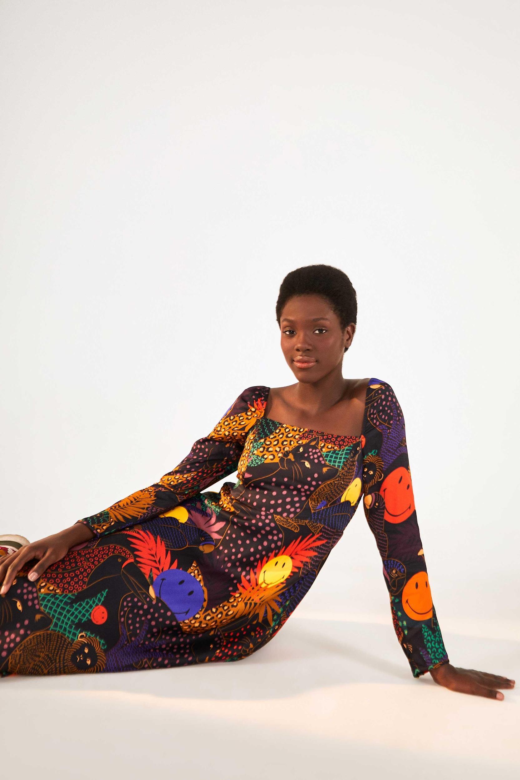 Pop Jungle Smiley® Midi Dress Product Image