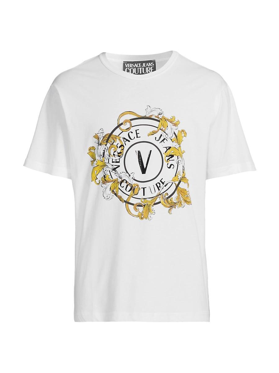 Mens Screen-Printed Logo Crewneck T-Shirt Product Image