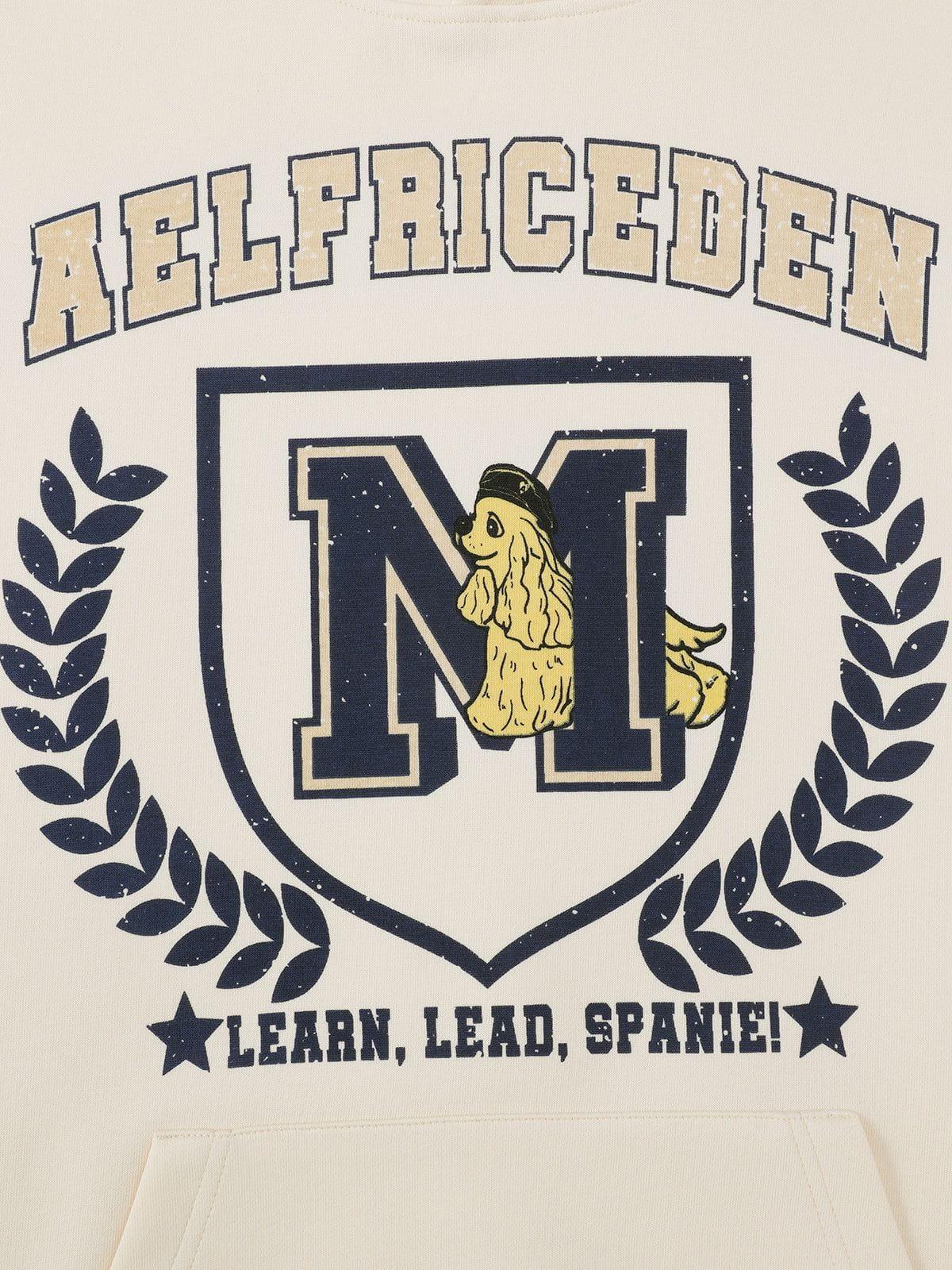 Aelfric Eden Vintage Badge Print Hoodie Product Image