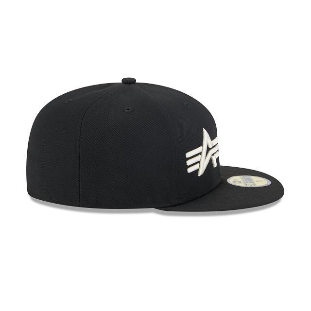 Alpha Industries X Chicago Bulls Dual Logo 59FIFTY Fitted Hat Male Product Image