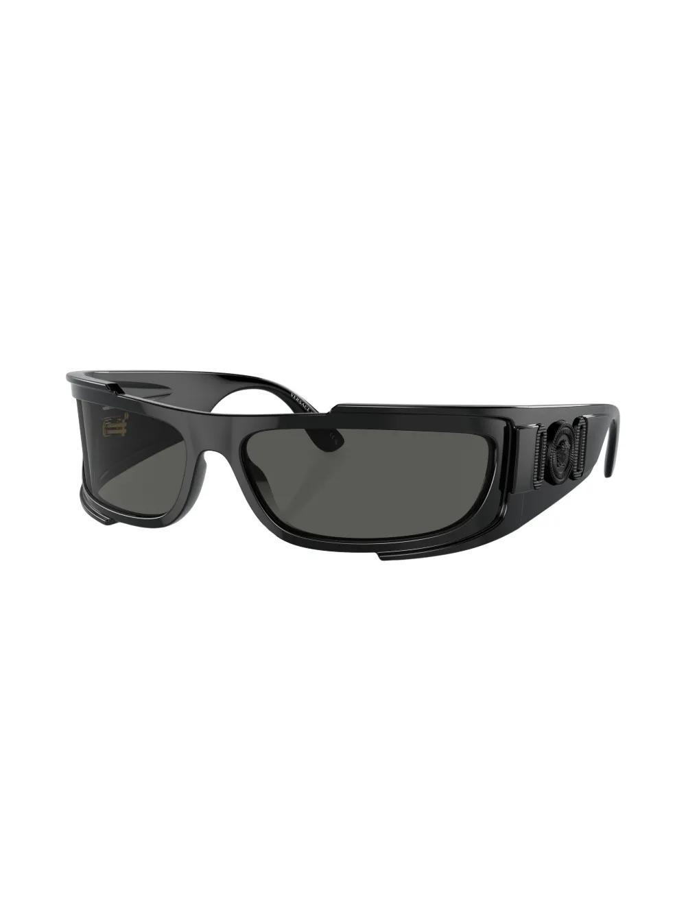 logo-plaque rectangle-frame sunglasses Product Image