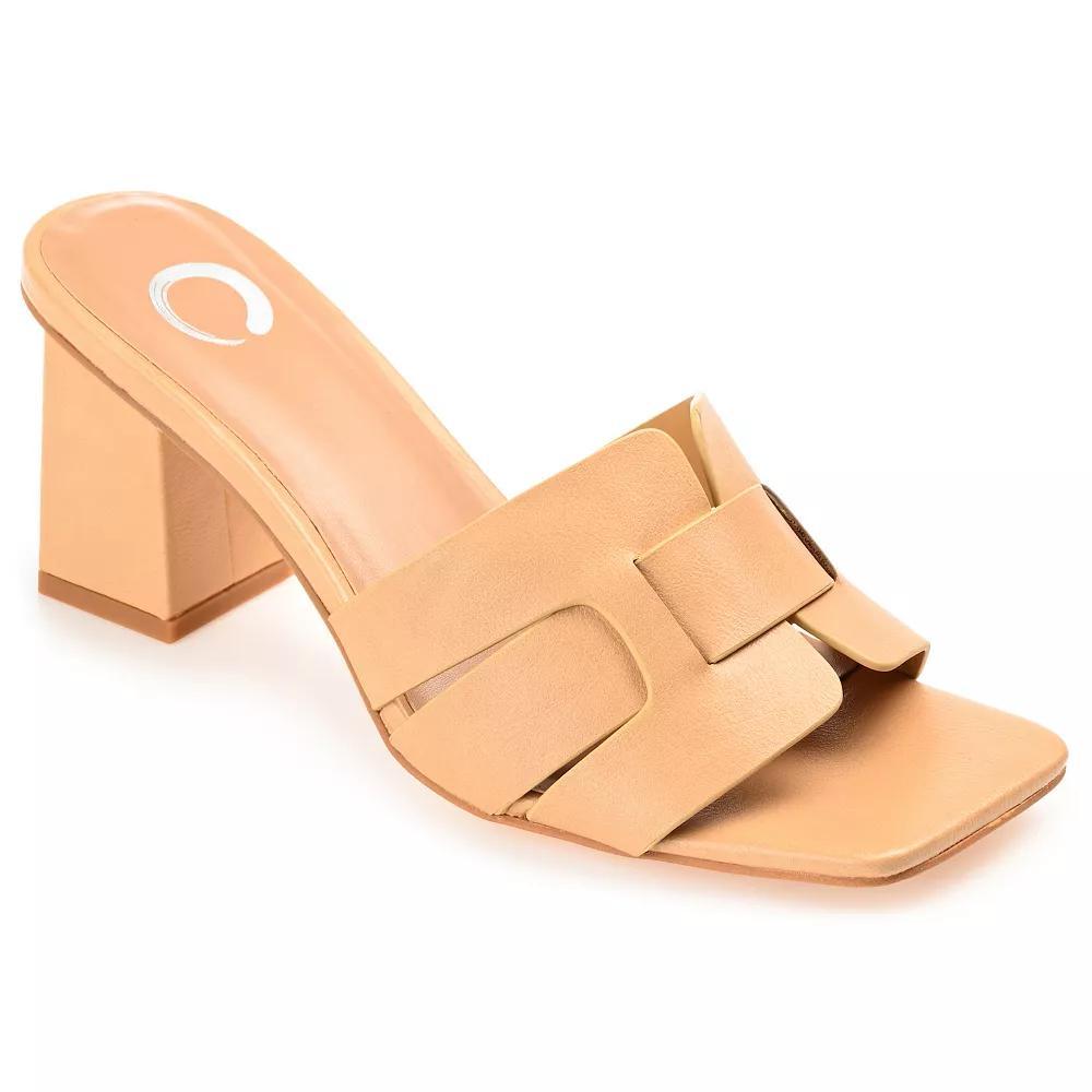 Journee Renatta Women's Tru Comfort Foam™ Block Heel Sandals, Size: 9.5, Brown Product Image
